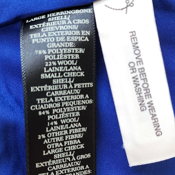 NWT Ann Taylor Herringbone Houndstooth Wool Blend Jacket Skirt Set - Picture 10 of 16